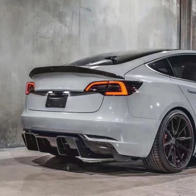 2017 - 2019 MODEL 3 Bodies Kit Tesla Ön Kürek Arka Diffuser Spoiler 180mm