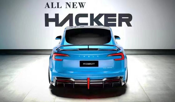 2024 Tamir Tesla Body Kit Karbon Fiber Model 3 Spoiler Robot Stili Ön Ve Arka Tampon