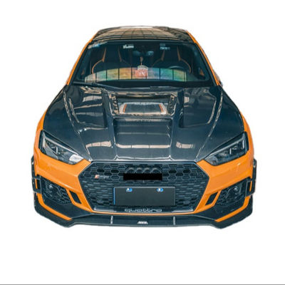 Audi A5 S5 RS5 Karbon Fiber Hood A5 S5 RS5 Geliştirilmiş Şeffaf Tarzı Hood Motor Kapak