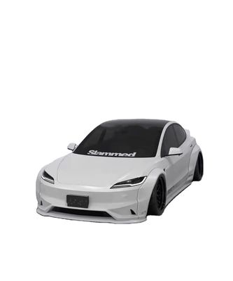 2020- Tesla Body Kit reçine lif LB tarzı Tesla Model 3 Spoiler Ön dudak difüzörü