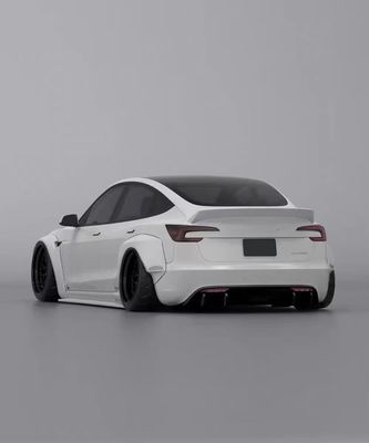 2020- Tesla Body Kit reçine lif LB tarzı Tesla Model 3 Spoiler Ön dudak difüzörü