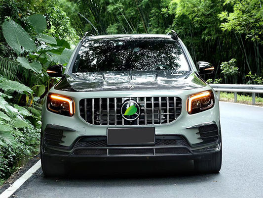 Mercedes GLB Karbon Fiber Bodies Kit GLB Karbon Fiber Front Scoop Diffuser Spoiler Hood için Otomatik Parçalar
