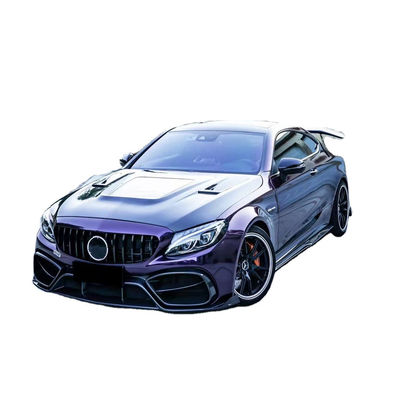 Mercedes C63 C63S Coupe Body Kit C63 C63S Coupe Upgraded IMP Style Ön ve Arka Tampon Spoiler Body Kit