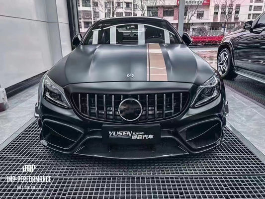 Mercedes C63 C63S Coupe Body Kit C63 C63S Coupe Upgraded IMP Style Ön ve Arka Tampon Spoiler Body Kit
