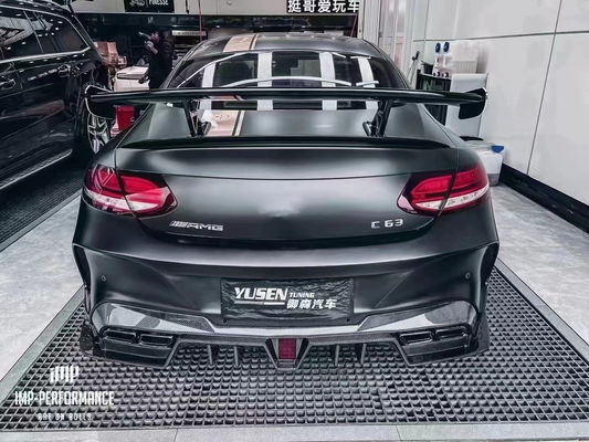 Mercedes C63 C63S Coupe Body Kit C63 C63S Coupe Upgraded IMP Style Ön ve Arka Tampon Spoiler Body Kit