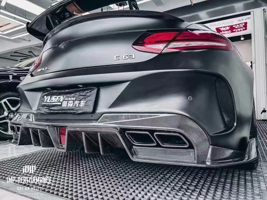 Mercedes C63 C63S Coupe Body Kit C63 C63S Coupe Upgraded IMP Style Ön ve Arka Tampon Spoiler Body Kit