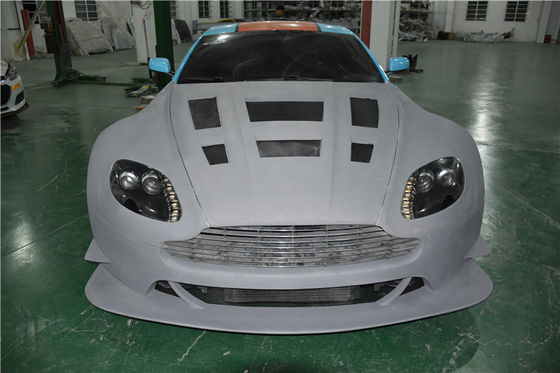 Aston Martin için Vantage Karbon Fiber Body Kit Vantage Ön ve Arka Bumper Spoiler Hood Widebody Kit