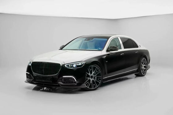Mercedes S S-Sınıf W223 Maybach Karbon Elyafı Vücut Kit W223 Maybach Geliştirilmiş MSY Tarzı Ön Kürek Diffuser Spoiler