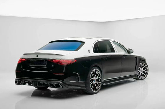 Mercedes S S-Sınıf W223 Maybach Karbon Elyafı Vücut Kit W223 Maybach Geliştirilmiş MSY Tarzı Ön Kürek Diffuser Spoiler
