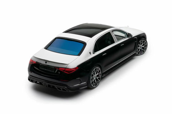 Mercedes S S-Sınıf W223 Maybach Karbon Elyafı Vücut Kit W223 Maybach Geliştirilmiş MSY Tarzı Ön Kürek Diffuser Spoiler