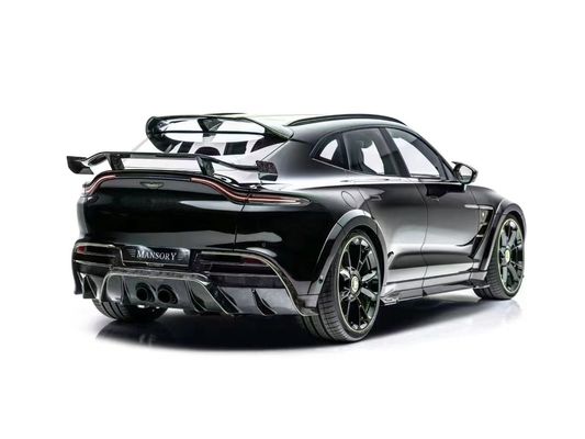 Parlak Siyah Aston Martin Body Kit DBX MSY Tarzı Karbon Fiber Spoiler Wing