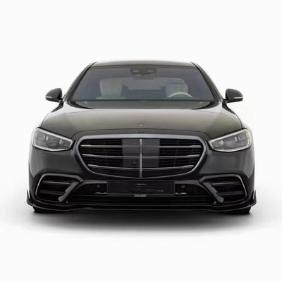 Mercedes S Sınıfı W223 S400 S450 Karbon Fiber Bodies Kit W223 Maybach Upgraded BUS Style Front Shovel Diffuser Spoiler