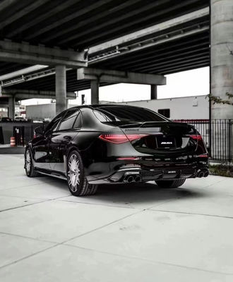 Mercedes S Sınıfı W223 S400 S450 Karbon Fiber Bodies Kit W223 Maybach Upgraded BUS Style Front Shovel Diffuser Spoiler