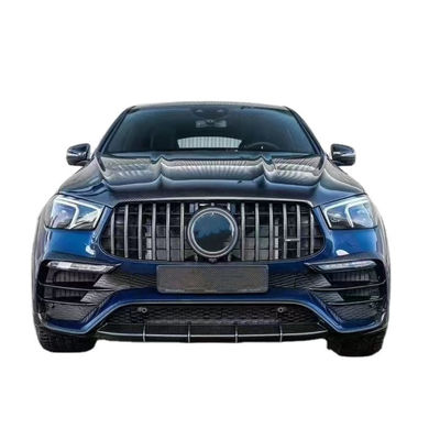 Mercedes-Benz GLE COUPE Karbon Fiber Bodies Kit için GLE COUPE Upgrades Top Style Karbon Fiber Front Lip Diffuser Widebody Kit