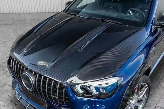 Mercedes-Benz GLE COUPE Karbon Fiber Bodies Kit için GLE COUPE Upgrades Top Style Karbon Fiber Front Lip Diffuser Widebody Kit
