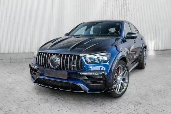 Mercedes-Benz GLE COUPE Karbon Fiber Bodies Kit için GLE COUPE Upgrades Top Style Karbon Fiber Front Lip Diffuser Widebody Kit