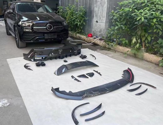 Mercedes-Benz GLE Coupe Karbon Elyafı Beden Kütüphane GLE Coupe MSY Stil Karbon Elyafı Ön Dudak Diffuser Spoiler Kit