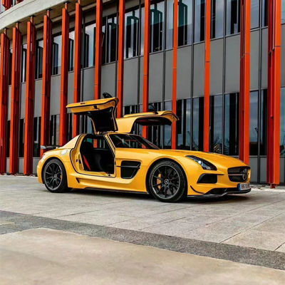 Mercedes SLS R197 Karbon Fiber Body Kit SLS Upgrades Black Series Style Ön ve Arka Tampon Spoiler Hood için