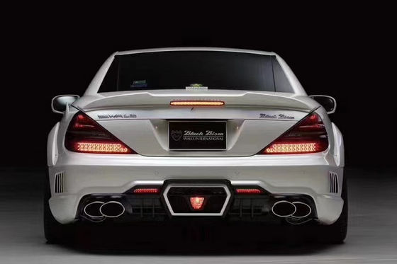 Mercedes SL R230 Geniş Beden Kiti için SL R230 WD Stil Ön ve Arka Bump Spoiler Geniş Beden Kiti