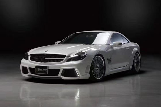 Mercedes SL R230 Geniş Beden Kiti için SL R230 WD Stil Ön ve Arka Bump Spoiler Geniş Beden Kiti