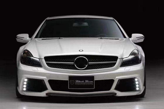 Mercedes SL R230 Geniş Beden Kiti için SL R230 WD Stil Ön ve Arka Bump Spoiler Geniş Beden Kiti