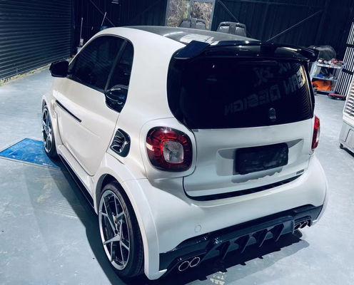 Mercedes için SMART Karbon Fiber Bodies Kit SMART Upgrades MSY tarzı Karbon Fiber Front Lip Diffuser Spoiler Widebody Kit