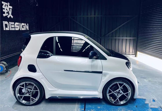 Mercedes için SMART Karbon Fiber Bodies Kit SMART Upgrades MSY tarzı Karbon Fiber Front Lip Diffuser Spoiler Widebody Kit