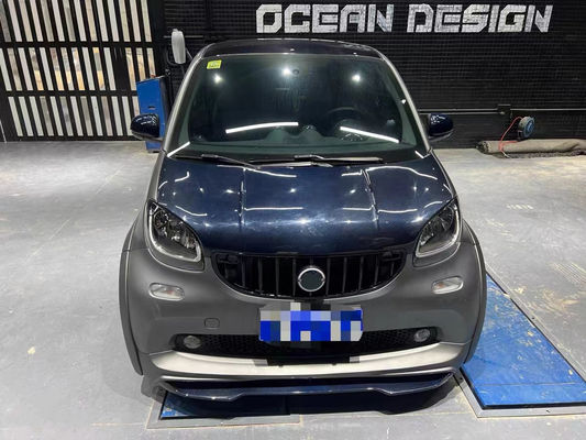 Mercedes için SMART Karbon Fiber Bodies Kit SMART Upgrades MSY tarzı Karbon Fiber Front Lip Diffuser Spoiler Widebody Kit