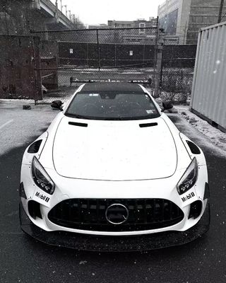 Mercedes AMG GT Karbon Fiber Geniş Vücut Kiti için AMG GT CBE Tarzı Yükseltme Ön Dudak Diffuser Spoiler Geniş Vücut Kiti