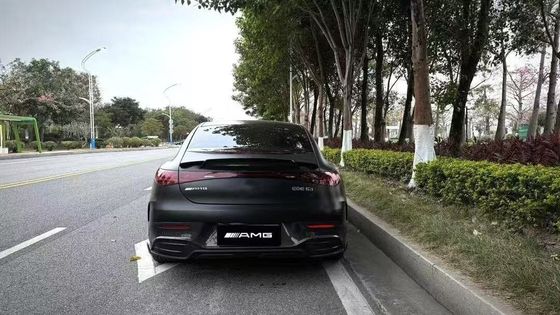 Mercedes EQE Karbon Fiber Bodies Kit için EQE Upgrade BS Style Karbon Fiber Front Lip Diffuser Spoiler Body Kit