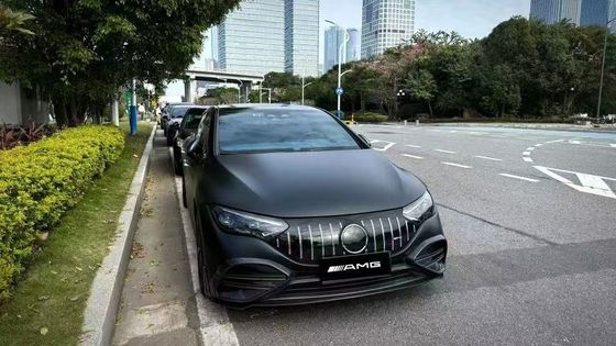 Mercedes EQE Karbon Fiber Bodies Kit için EQE Upgrade BS Style Karbon Fiber Front Lip Diffuser Spoiler Body Kit