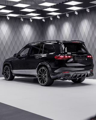 Mercedes X167 GLS450 Karbon Fiber Body Kit için GLS Upgrade BS Style Ön Dudak Diffuser Spoiler Widebody Kit