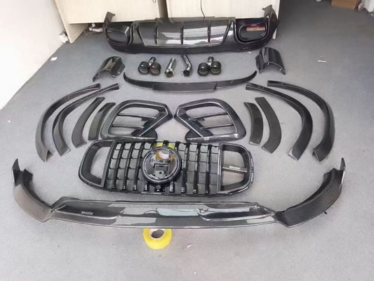Mercedes X167 GLS450 Karbon Fiber Body Kit için GLS Upgrade BS Style Ön Dudak Diffuser Spoiler Widebody Kit