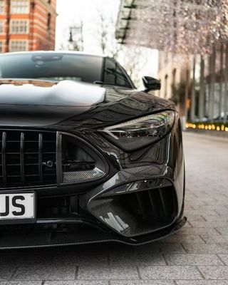 SL63 Mercedes Benz SL Body Kit 2015 - 2016 BS Stil Kapüşon Spoiler Ön Dudak Difüzörü